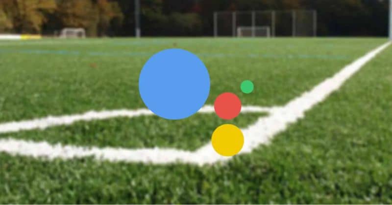 Campo de futbol. logo Google Assistant