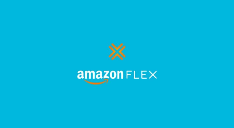 Logo Amazon Flex fondo azul
