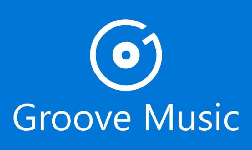 Logo de Groove Music con fondo azul