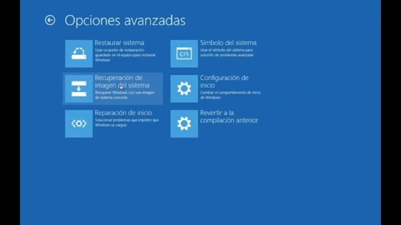 Ventana azul CMD en Windows 10
