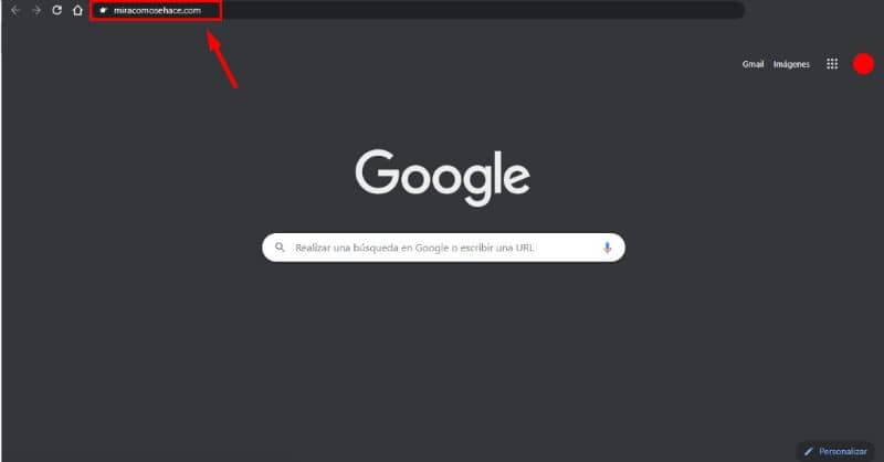 Google screen black background