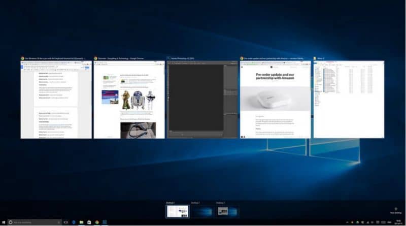 Ventanas abiertas Windows 10