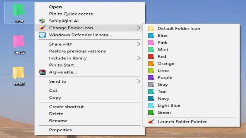 windows 10 change folder color