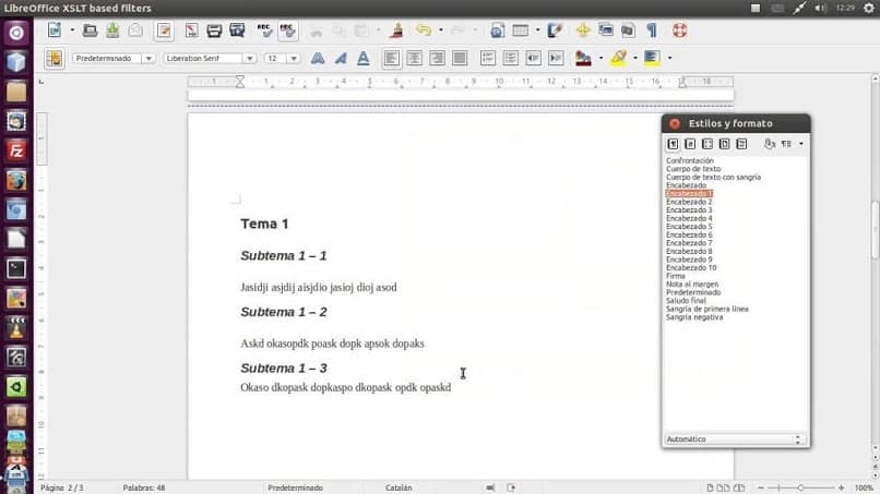 Programa LibreOffice Writer