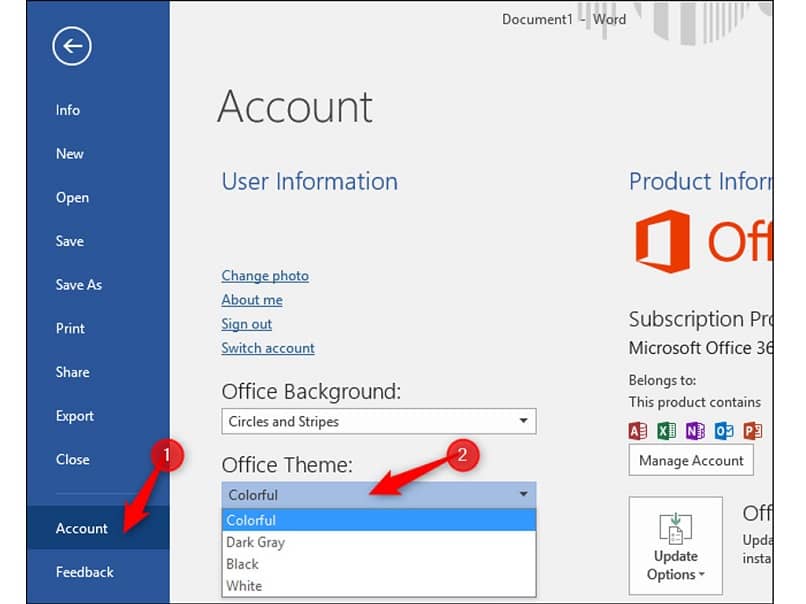 How to activate the dark mode of Microsoft Office in a simple way?
