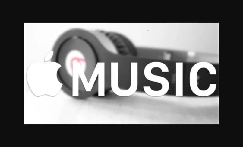 Apple Music with headphones background