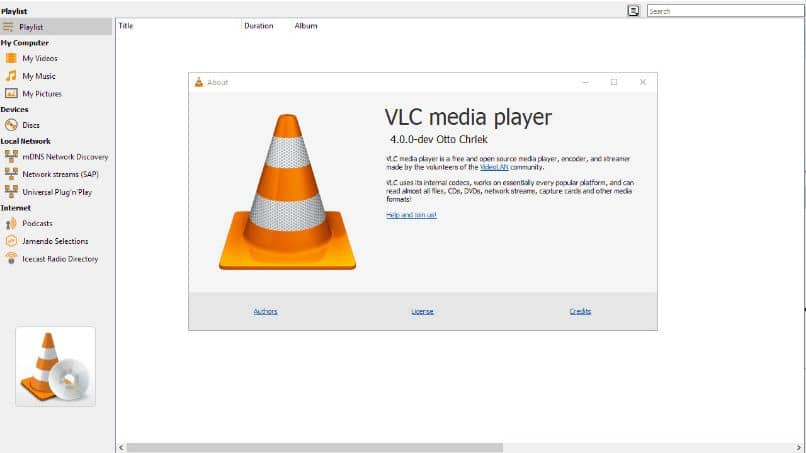 Captura de pantalla de VLC