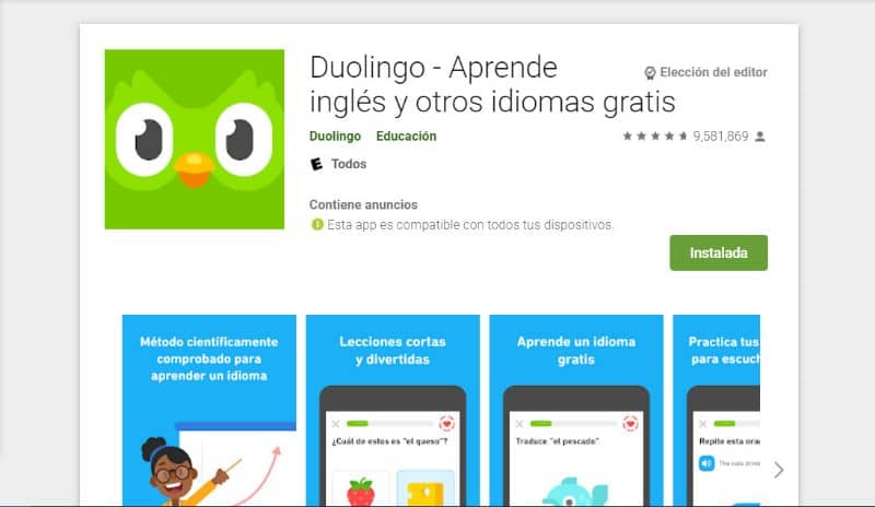 Duolingo Playstore