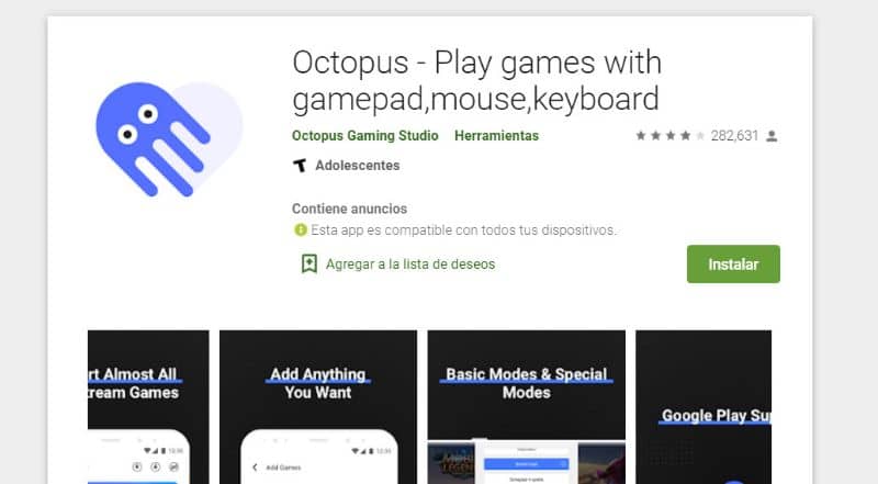 como configurar un teclado con octopus android