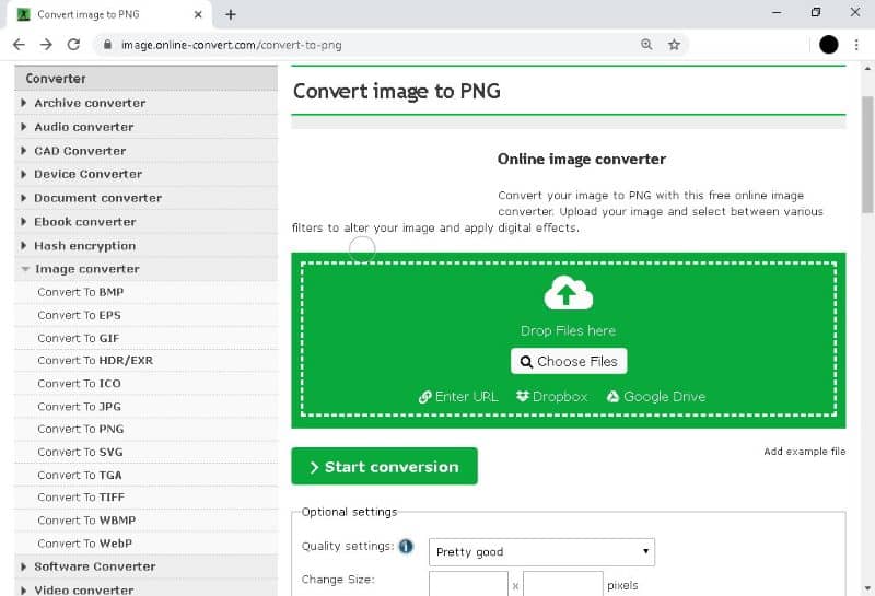 How to convert a file with an ODG extension into PNG or JPG online for free