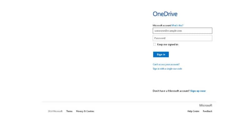 Iniciar sesi�n OneDrive