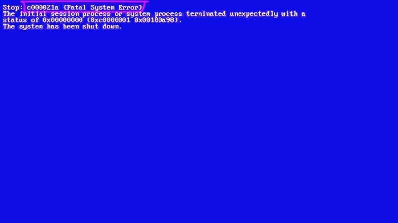 error windows azul