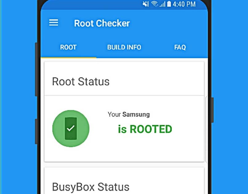 Root Checker informa el estado de nuestro terminal