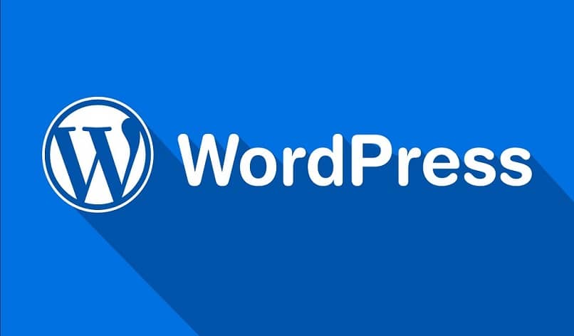 logotipo de wordpress azul en hd