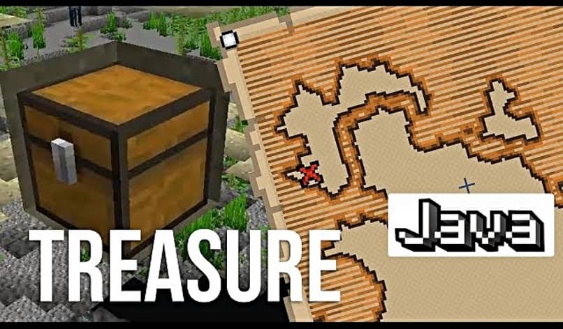 aprende facil a utilizar el mapa del tesoro en Minecraft
