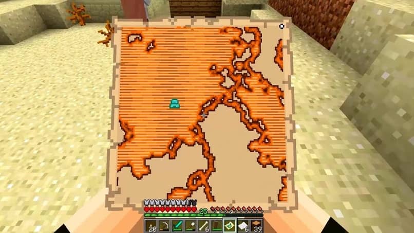 hacer y cómo usar un mapa del tesoro en Minecraft