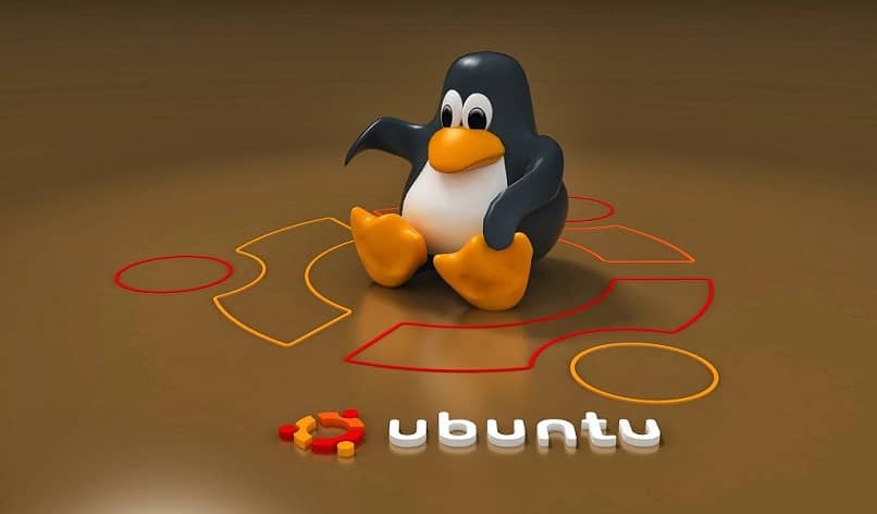 mascota de linux con logo de ubuntu