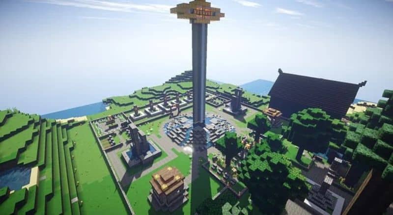 torre en minecraft