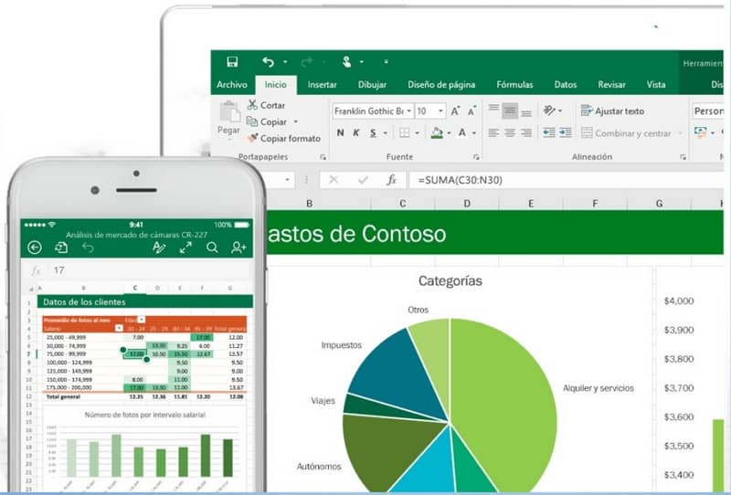 Graficas en Excel, Android y PC