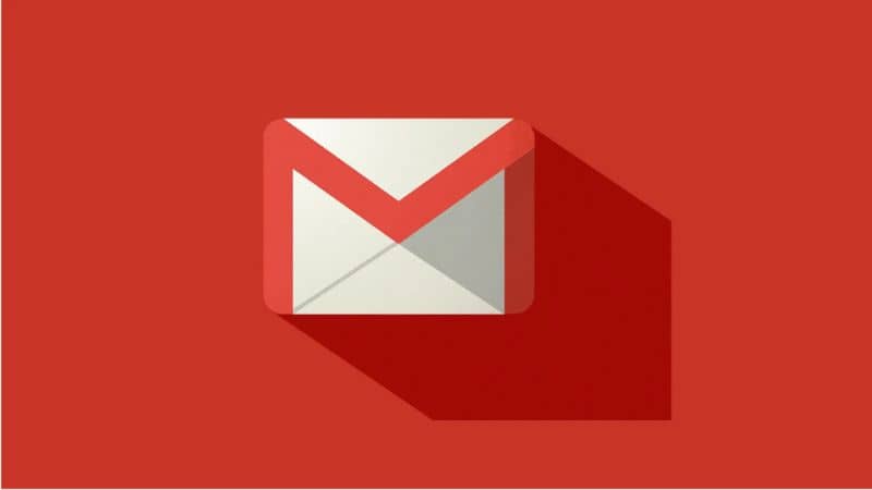 Icono Gmail fondo rojo