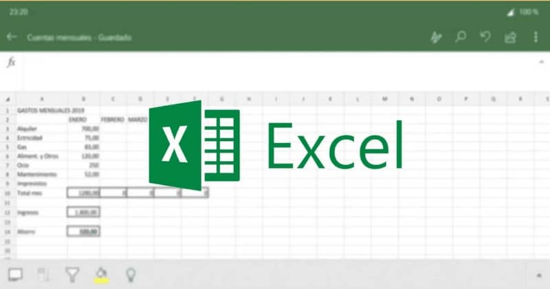 Icono Excel, construyendo tabla