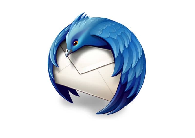 logo de Mozilla Thunderbird fondo blanco