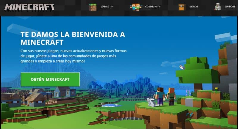 Pagina Web Minecraft