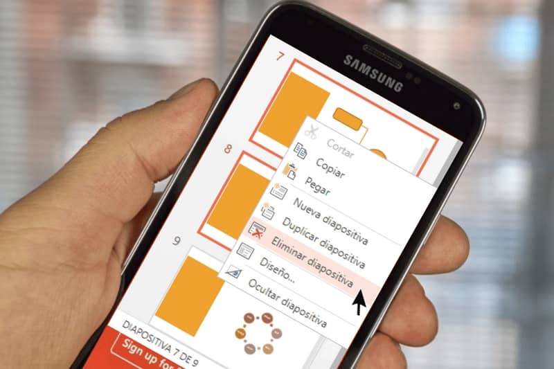 Usar PowerPoint en android