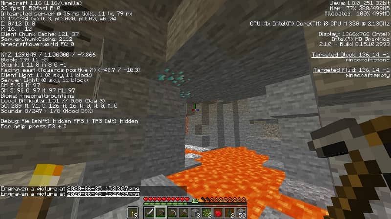 Como Ver En Que Capa Estoy Minecraft