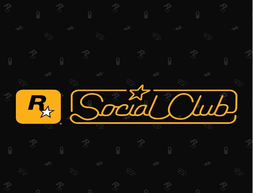 R amarilla fondo negro The Social Club