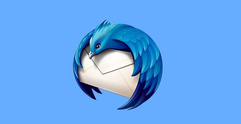 Mozilla Thunderbird fondo azul