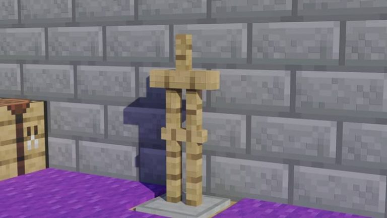 Como Hacer Estantes Para Armaduras En Minecraft