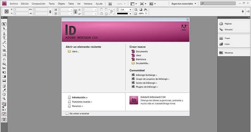 Anade el archivo a Adobe InDesign