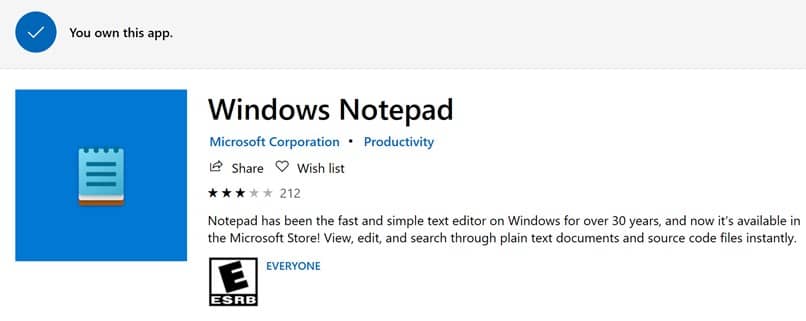 windows notepad