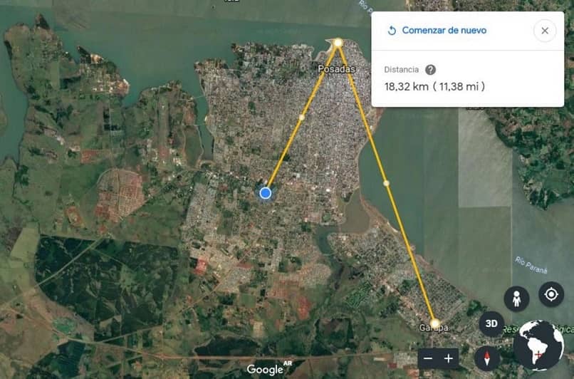 página Acompañar Cierto Cómo Calcular y Medir Distancias y Áreas Completas en Google Earth?  (Ejemplo) | Mira Cómo Se Hace
