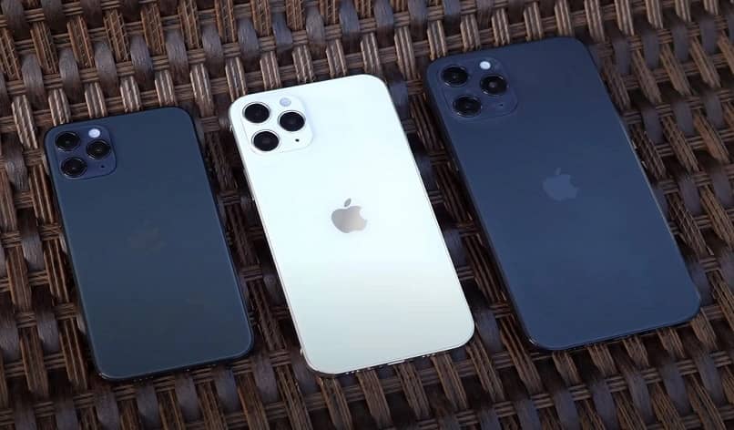 distintos tamaños de moviles apple