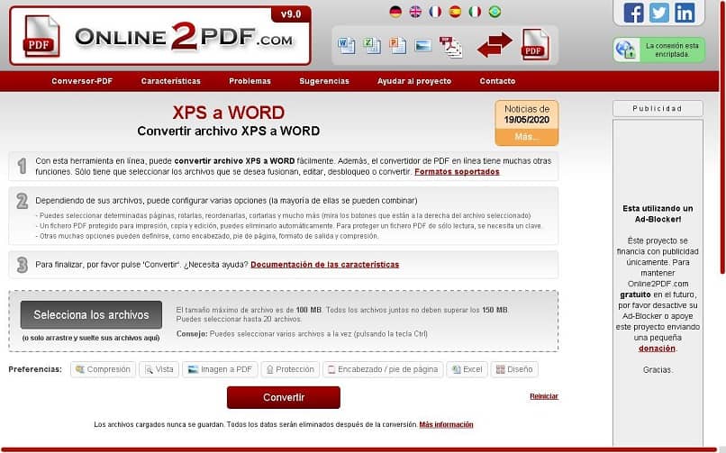 import xps document to word online