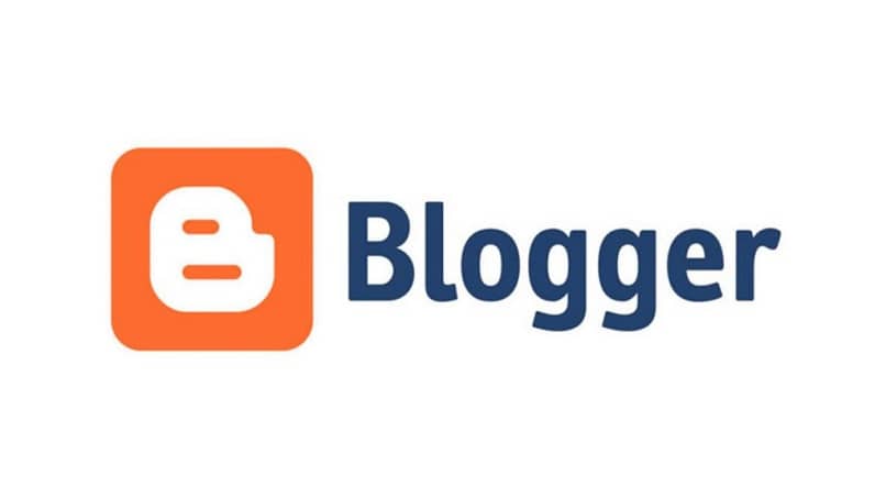 logo de blogger en fondo blanco