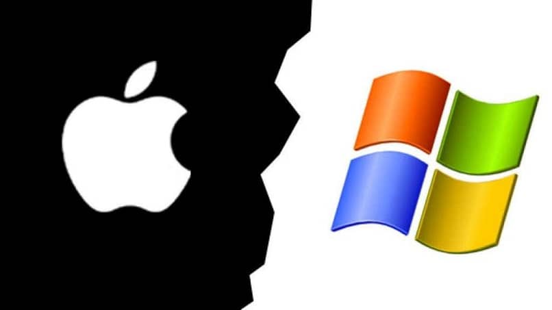 iconos de apple y de windows