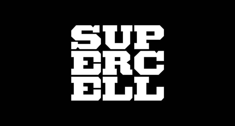 supercell bank and black logo