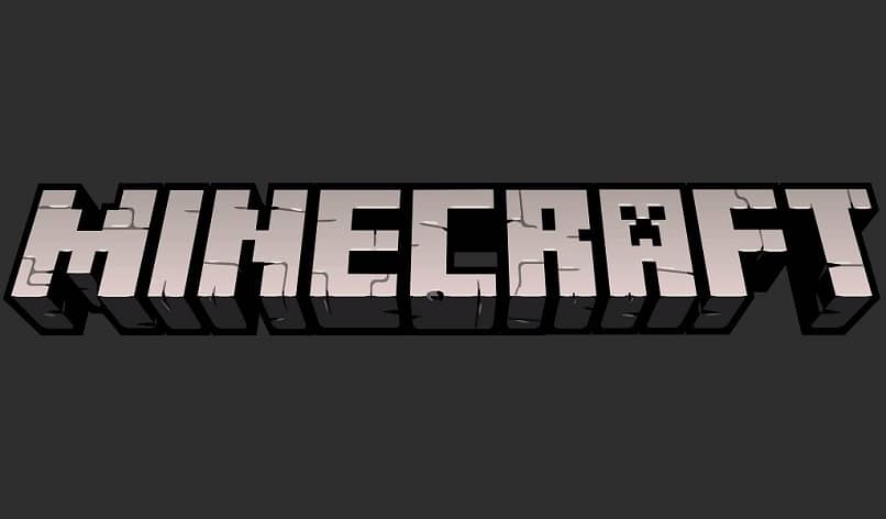 logo de minecraft original fondo gris
