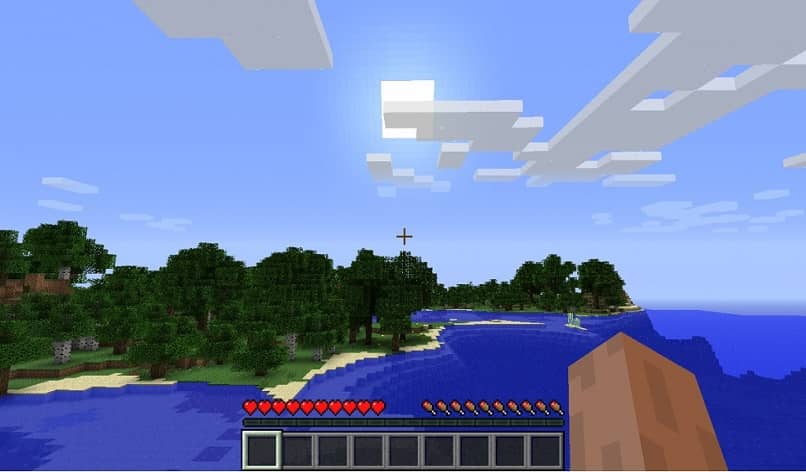 paisaje tranquilo de minecraft