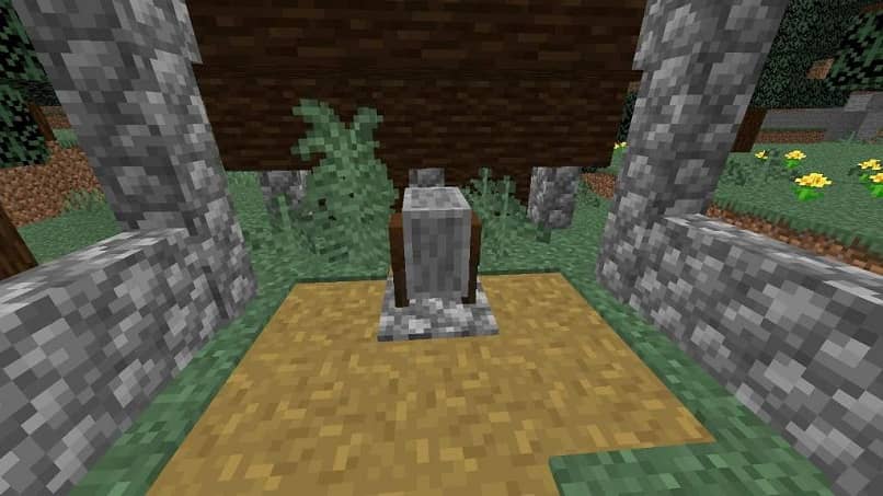 piedra y madera de minecraft