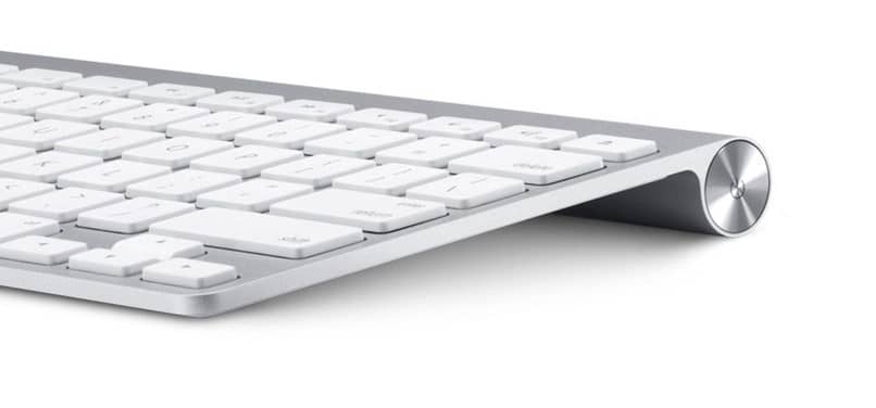 teclado apple fondo blanco