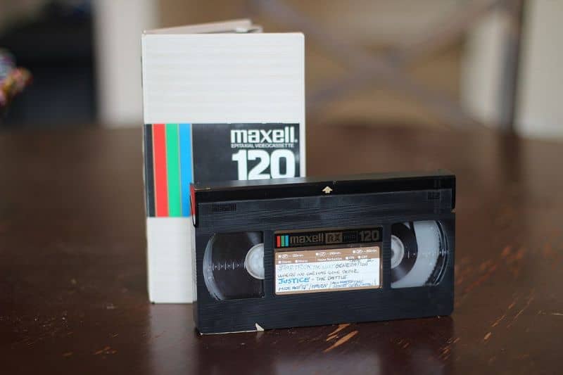 VHS video analógico