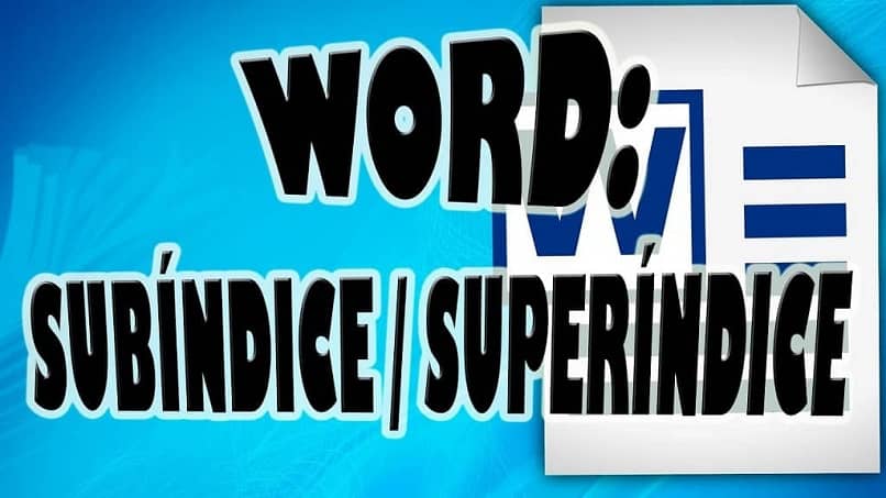 subindice teclado word