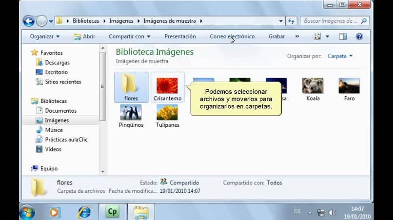explorador de windows puedes organizar todos tus archivos