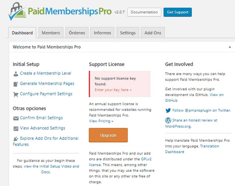 plug in memberships pro