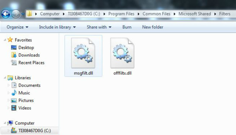 archivos dll en directorio de windows