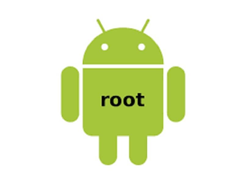 logotipo y raíz del sistema android